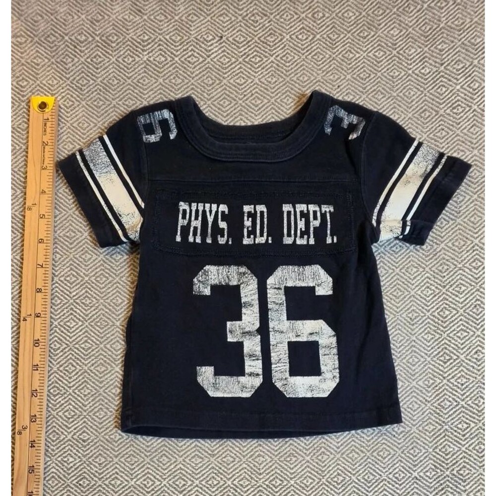 The Children’s Place baby boys’ football-style tee, size 6–9 months